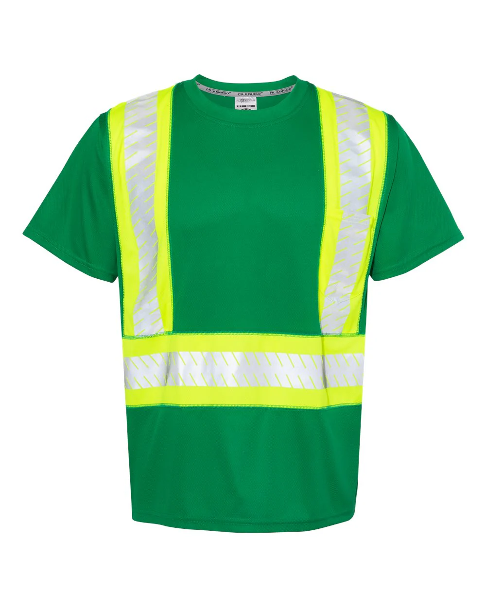Kishigo-B200-204-EV Series® Enhanced Visibility Contrast Pocket T-Shirt - Image 5