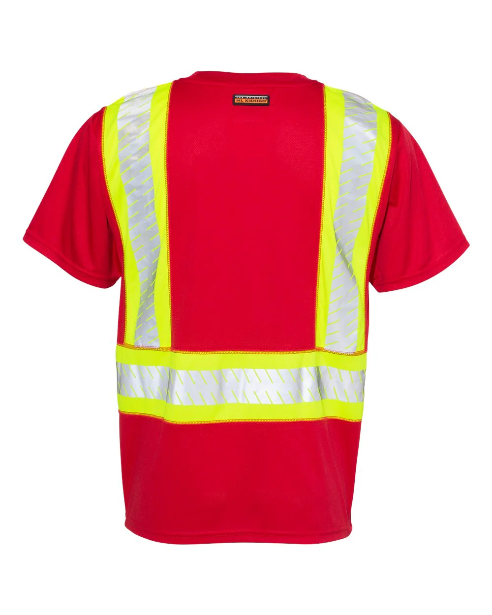Kishigo-B200-204-EV Series® Enhanced Visibility Contrast Pocket T-Shirt - Image 9