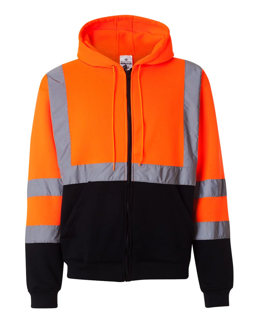 Kishigo-JS102-103-Hi-Vis Full-Zip Hooded Sweatshirt - Image 5