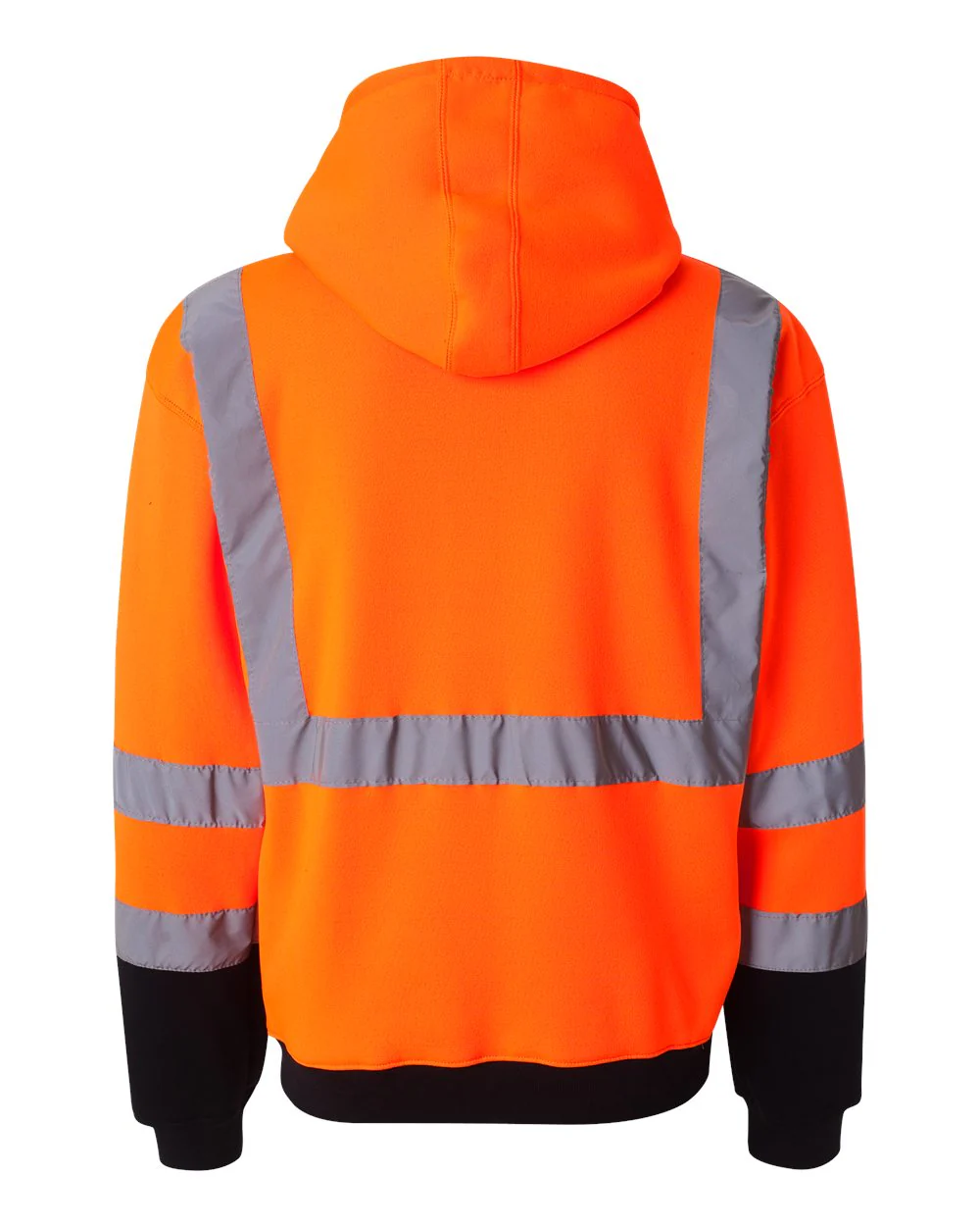 Kishigo-JS102-103-Hi-Vis Full-Zip Hooded Sweatshirt - Image 6