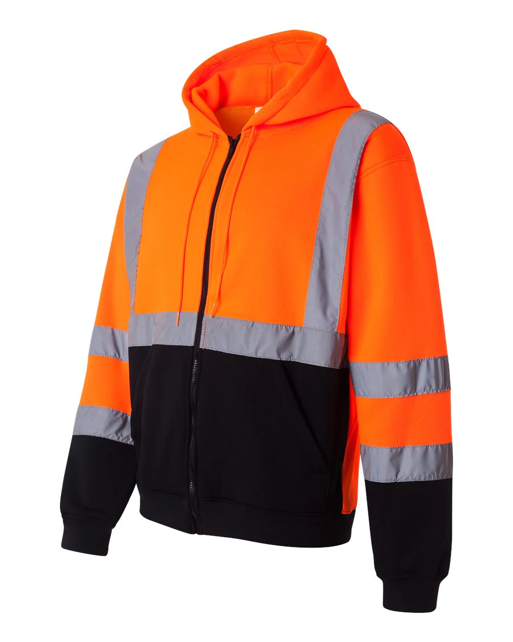 Kishigo-JS102-103-Hi-Vis Full-Zip Hooded Sweatshirt - Image 7
