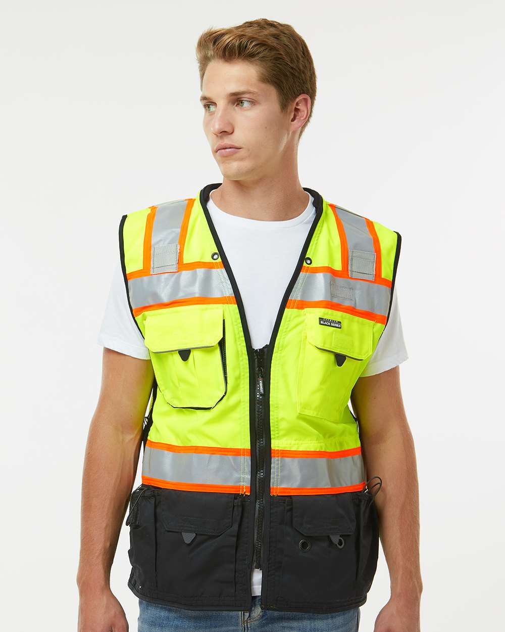 Kishigo-S5002-5003-Premium Black Series® Surveyors Vest - Image 5