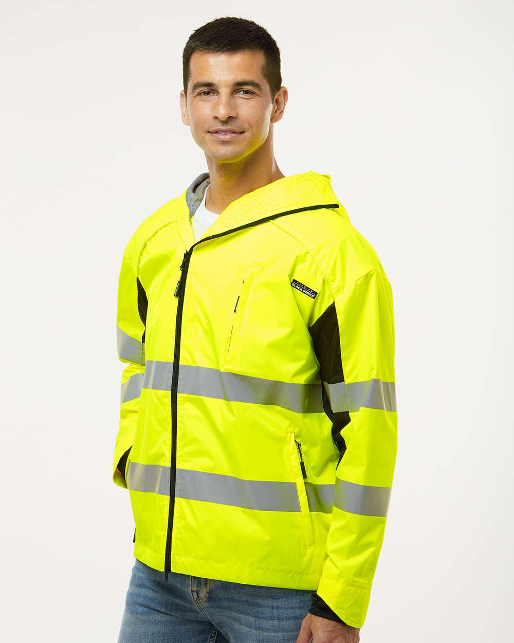 Kishigo-WB102-Premium Black Series® Windbreaker - Image 5