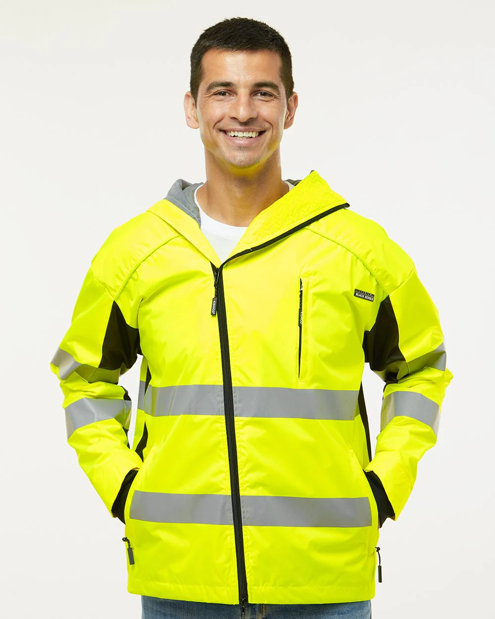 Kishigo-WB102-Premium Black Series® Windbreaker - Image 7