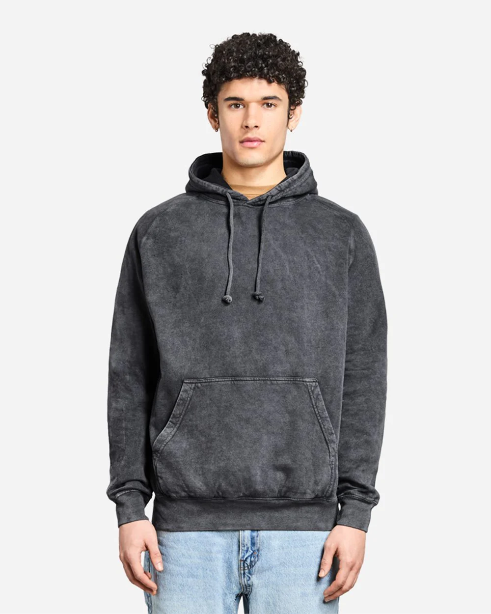 Lane Seven-LST004-Vintage Raglan Hooded Sweatshirt - Image 6