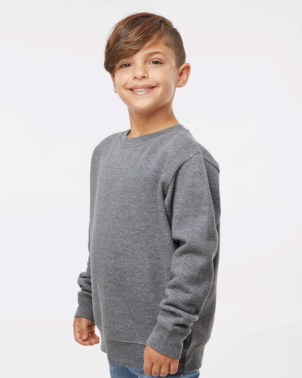 LAT-2225-Youth Elevated Fleece Crewneck Sweatshirt - Image 12