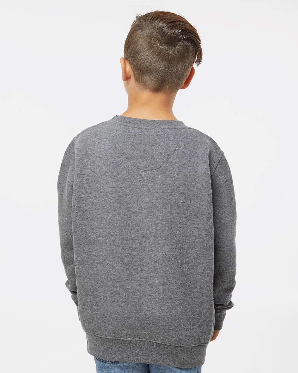 LAT-2225-Youth Elevated Fleece Crewneck Sweatshirt - Image 13