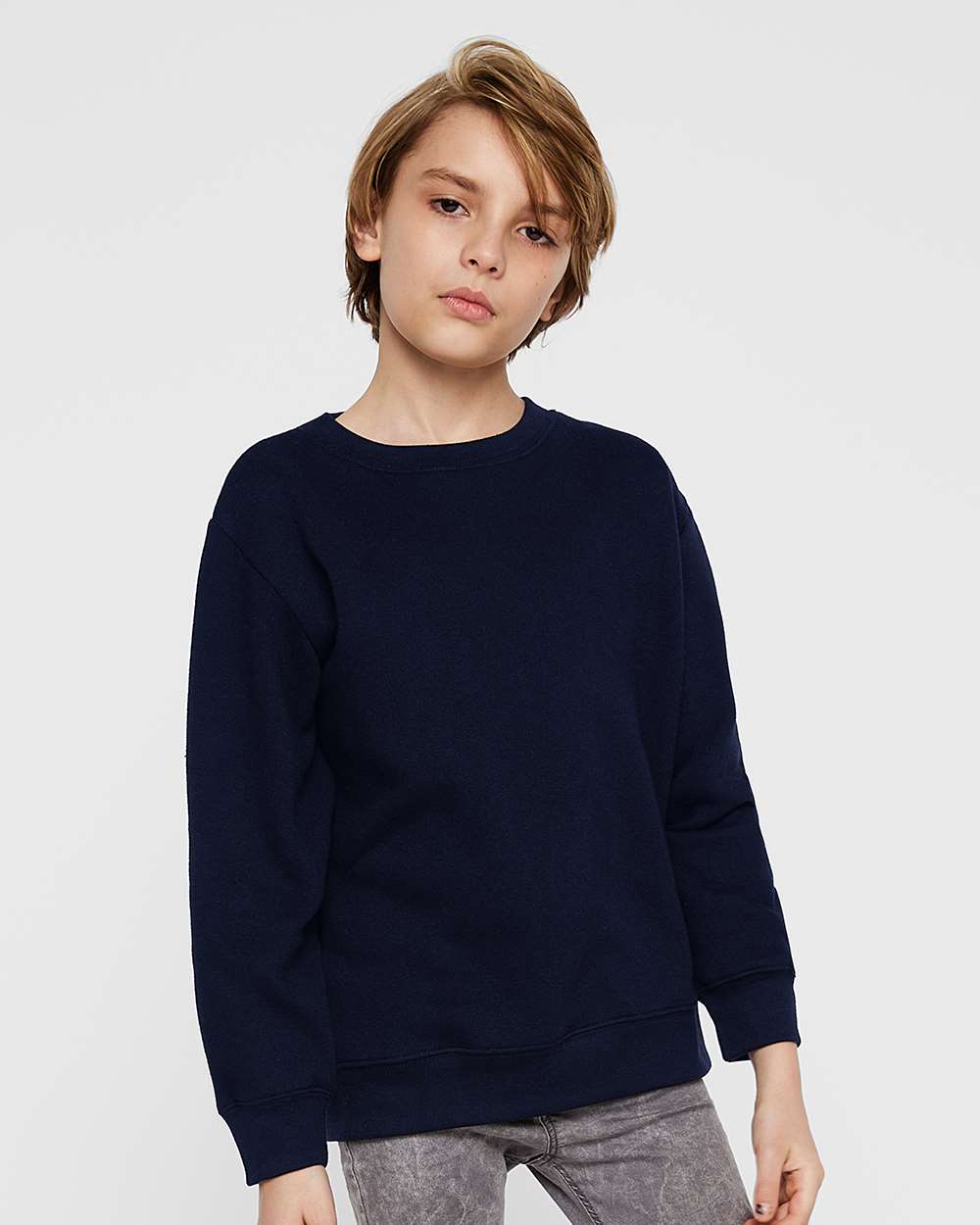 LAT-2225-Youth Elevated Fleece Crewneck Sweatshirt - Image 35