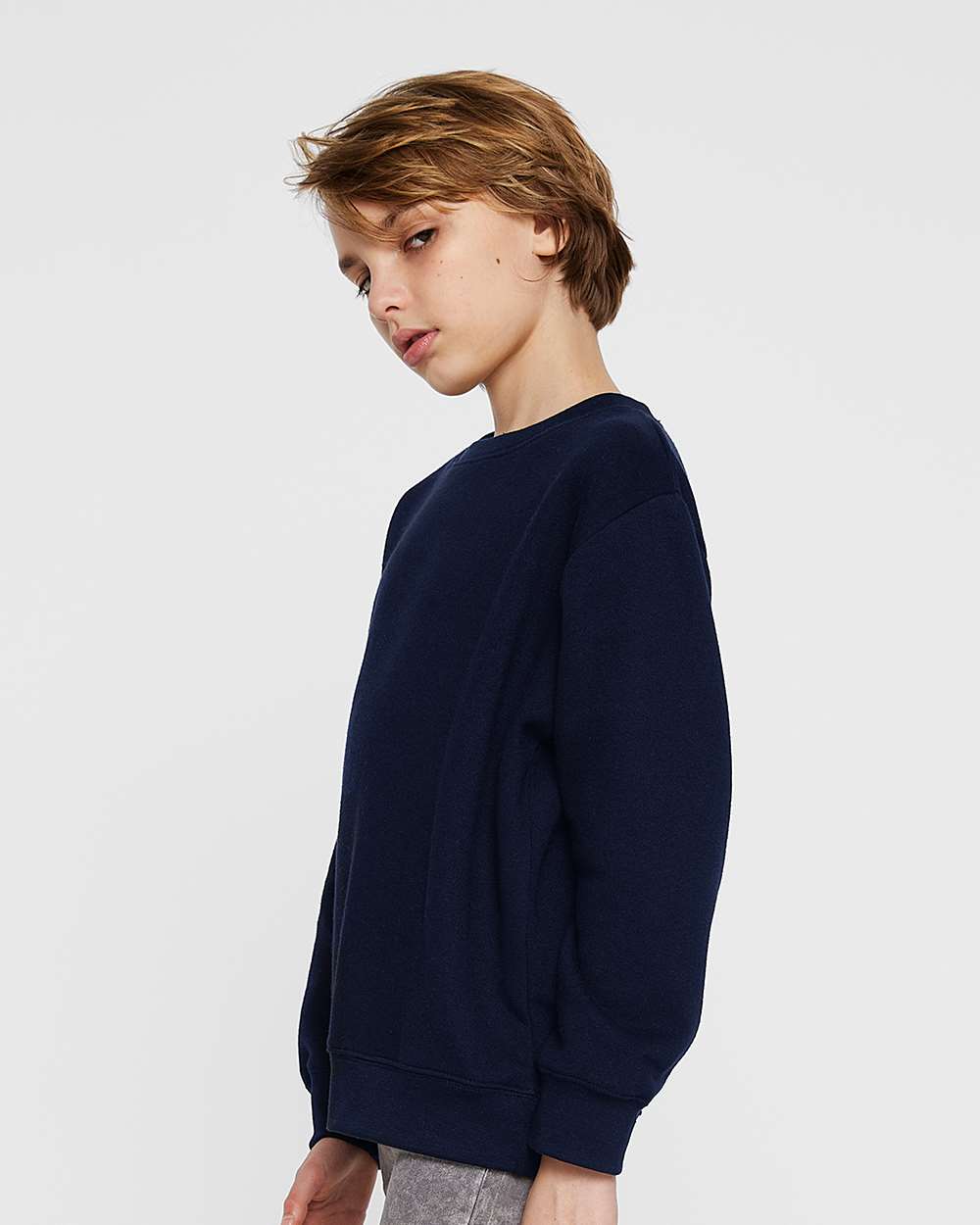 LAT-2225-Youth Elevated Fleece Crewneck Sweatshirt - Image 36