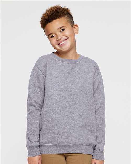 LAT-2225-Youth Elevated Fleece Crewneck Sweatshirt - Image 45