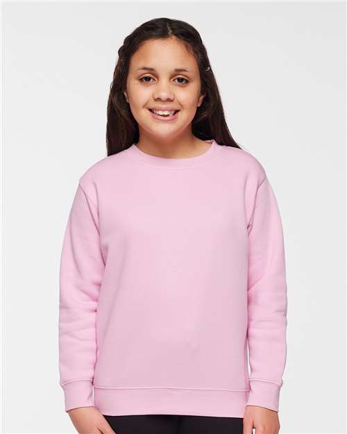 LAT-2225-Youth Elevated Fleece Crewneck Sweatshirt - Image 54