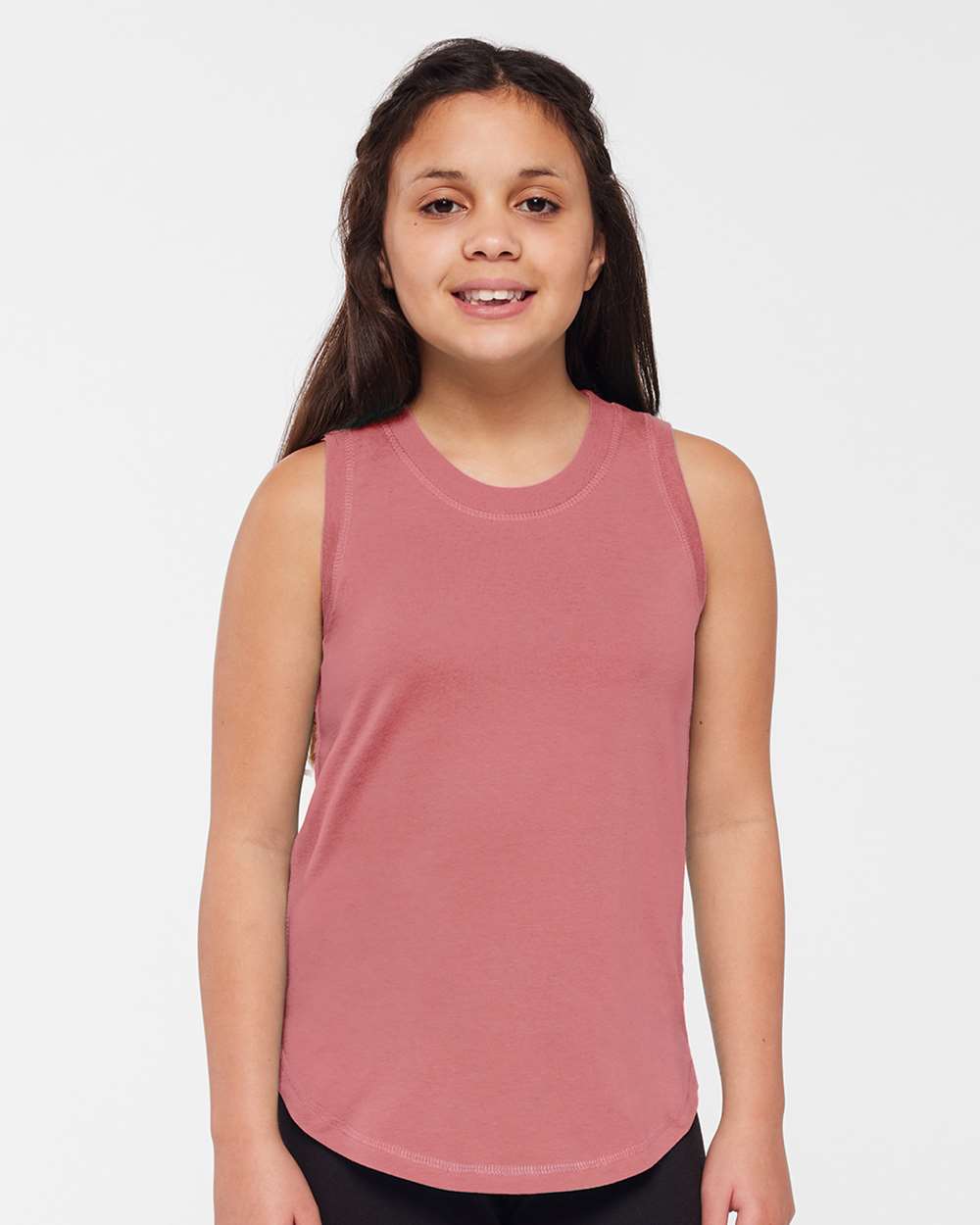 LAT-2692-Girls' Relaxed Fine Jersey Tank - Image 17