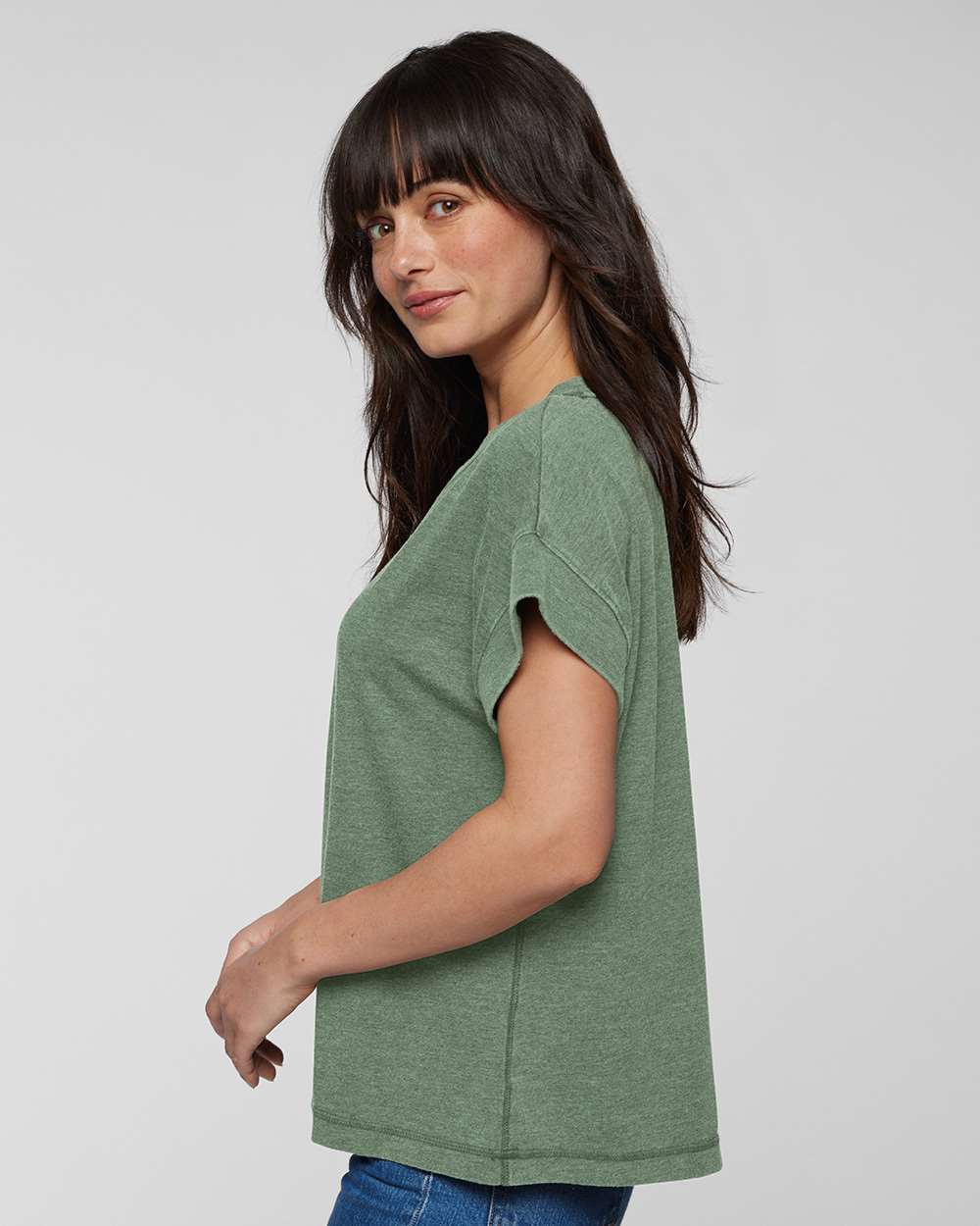 LAT-3502-Women's Relaxed Vintage Wash Tee - Image 5