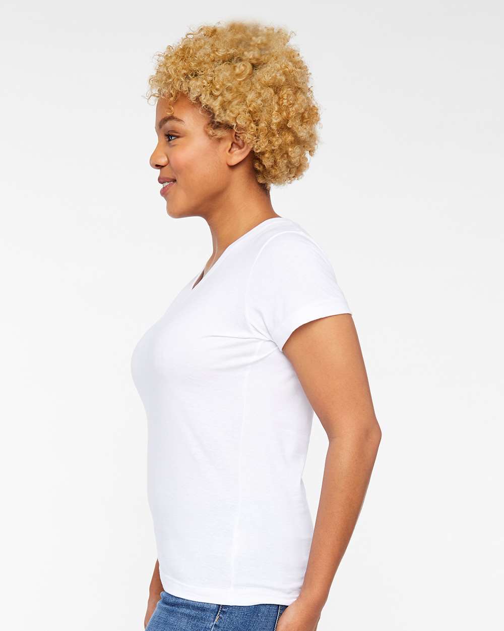 LAT-3507-Women's Fine Jersey V-Neck Tee - Image 30