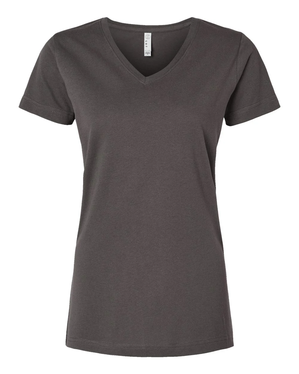 LAT-3507-Women's Fine Jersey V-Neck Tee - Image 8