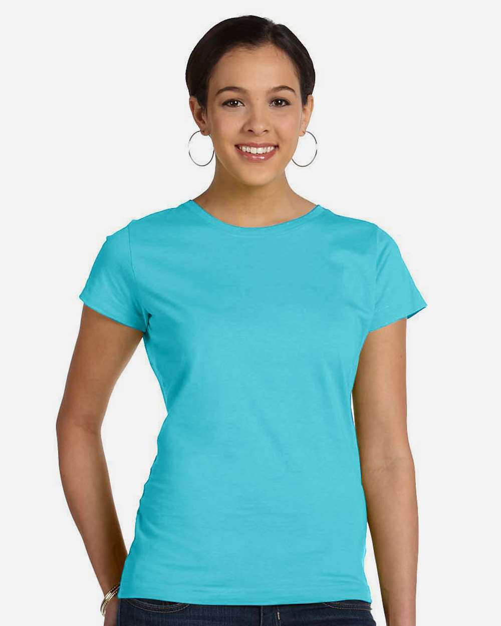 LAT-3516-Women's Fine Jersey Tee - Image 29