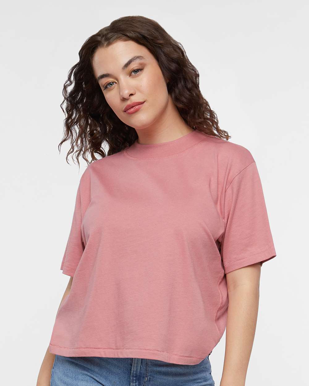 LAT-3518-Women's Boxy Tee - Image 29