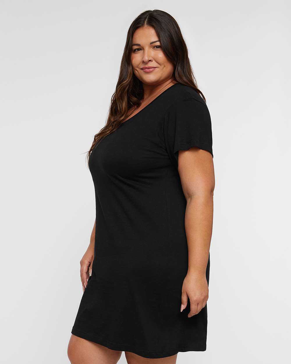 LAT-3522-Women's Fine Jersey V-Neck Coverup - Image 5