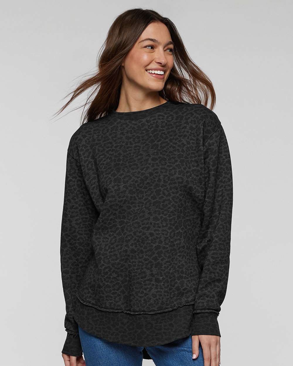 LAT-3525-Women's Weekend Fleece Crewneck Sweatshirt - Image 11