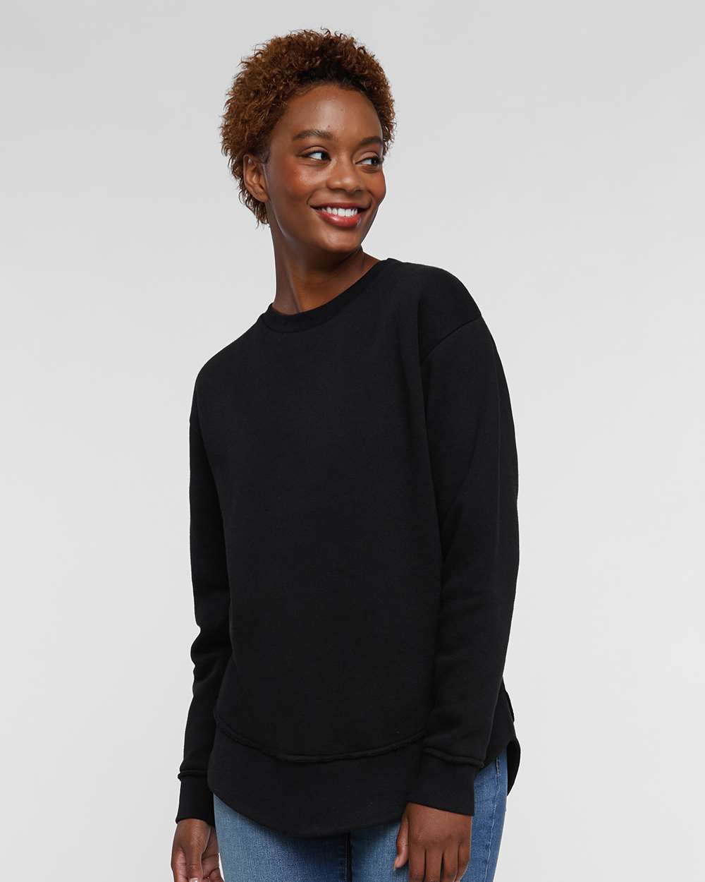LAT-3525-Women's Weekend Fleece Crewneck Sweatshirt - Image 4