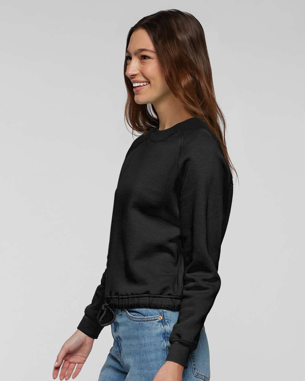 LAT-3528-Women's Relaxed 3-End Boxy Fleece Crewneck Sweatshirt - Image 5