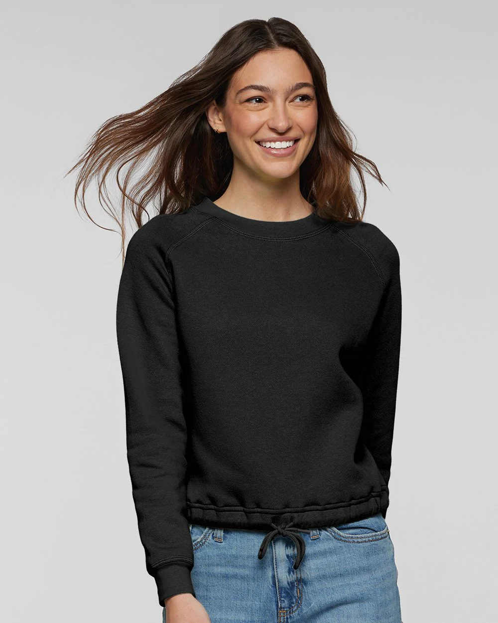 LAT-3528-Women's Relaxed 3-End Boxy Fleece Crewneck Sweatshirt - Image 7