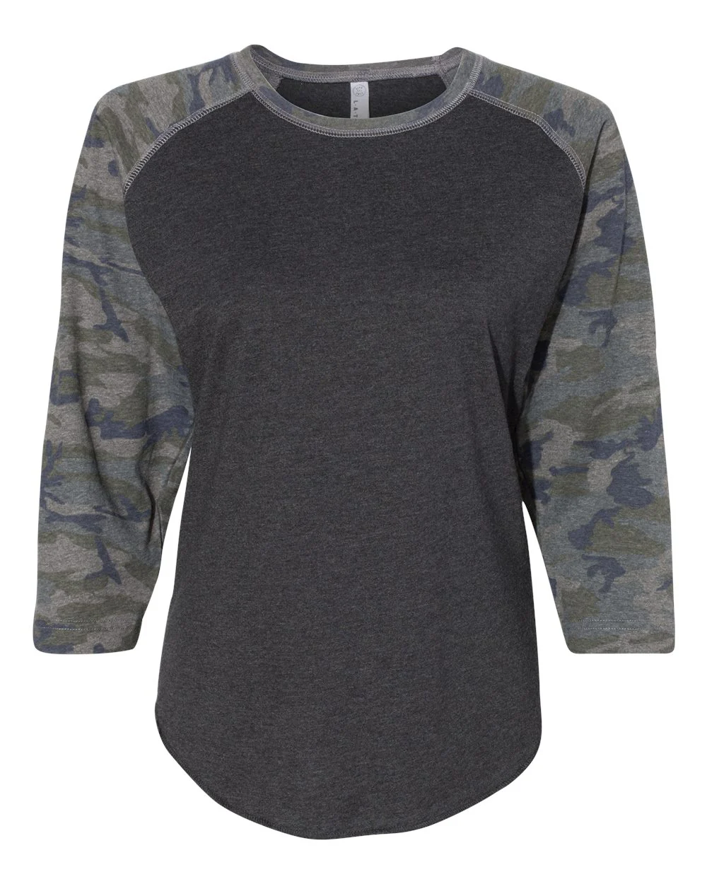 LAT-3530-Women's Baseball Fine Jersey Three-Quarter Sleeve Tee - Image 2