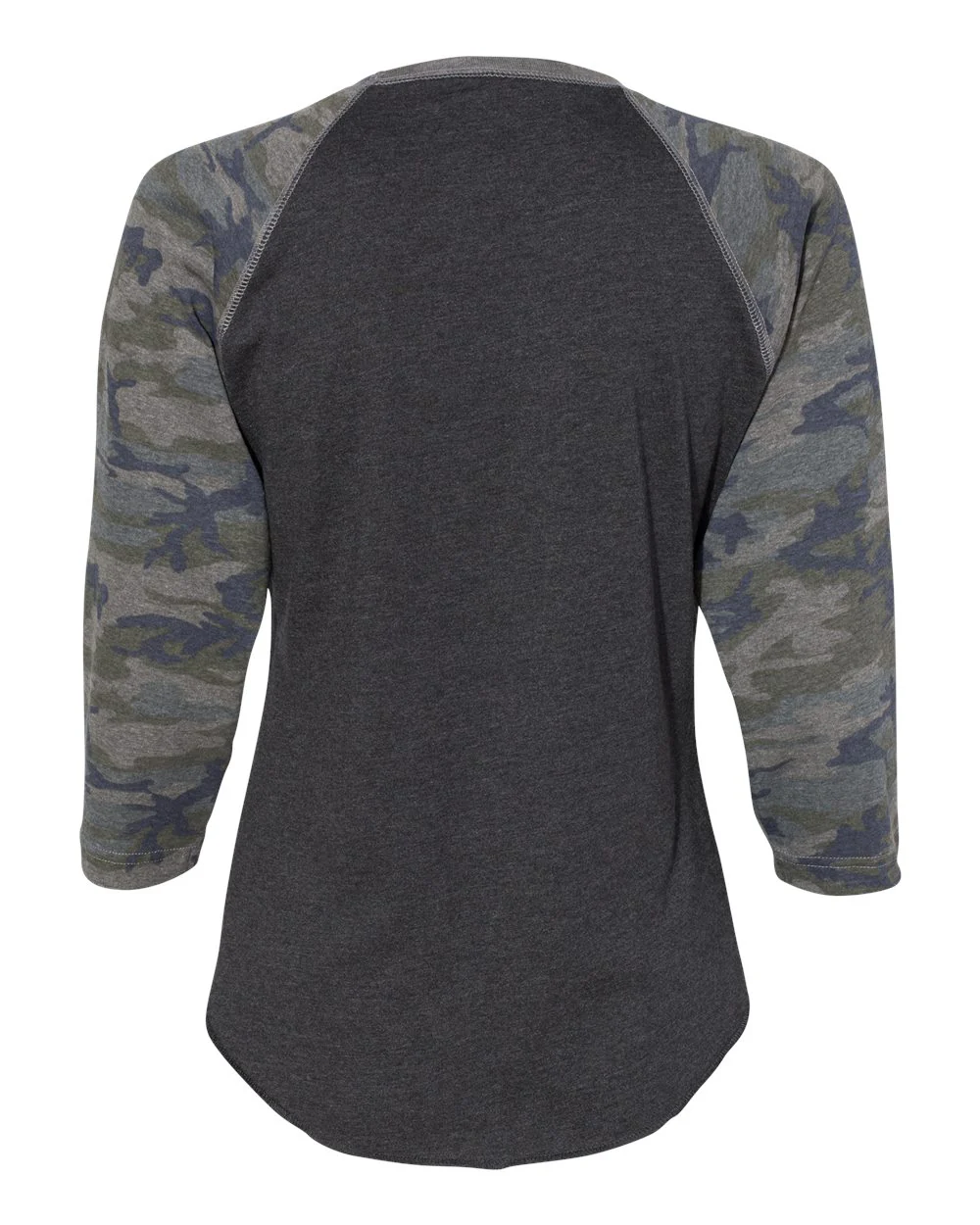 LAT-3530-Women's Baseball Fine Jersey Three-Quarter Sleeve Tee - Image 3