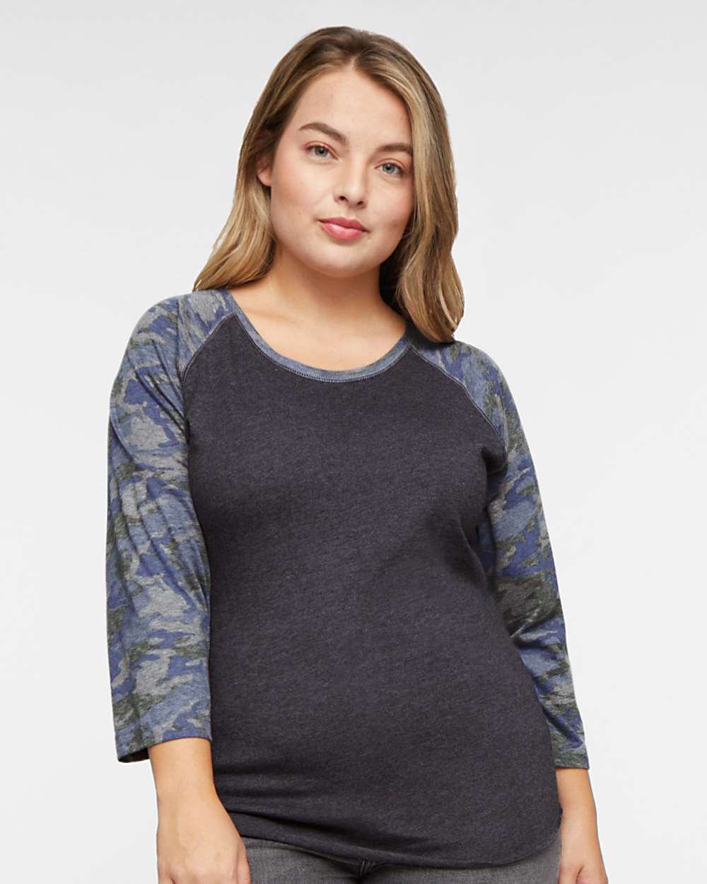 LAT-3530-Women's Baseball Fine Jersey Three-Quarter Sleeve Tee - Image 5