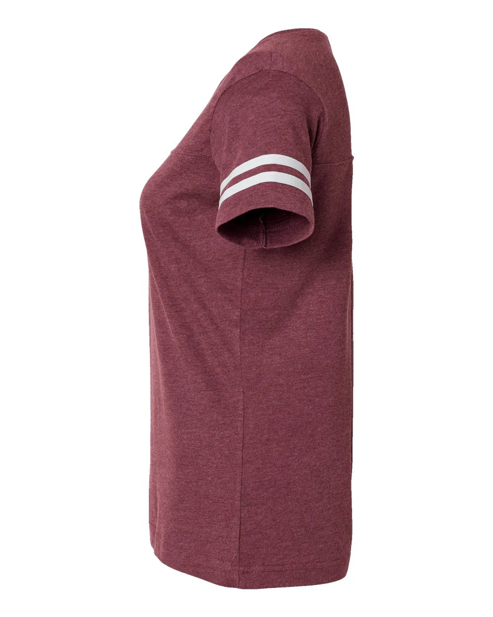 LAT-3537-Women's Football V-Neck Fine Jersey Tee - Image 10