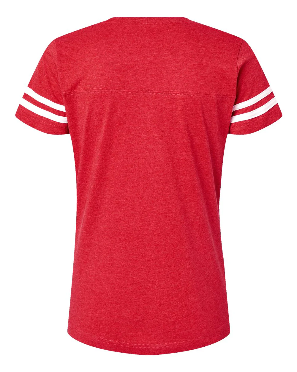 LAT-3537-Women's Football V-Neck Fine Jersey Tee - Image 33