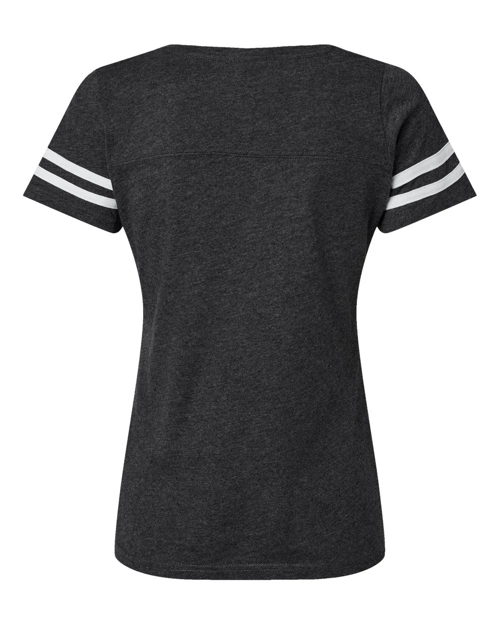 LAT-3537-Women's Football V-Neck Fine Jersey Tee - Image 45