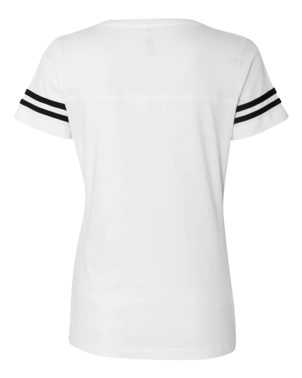LAT-3537-Women's Football V-Neck Fine Jersey Tee - Image 55