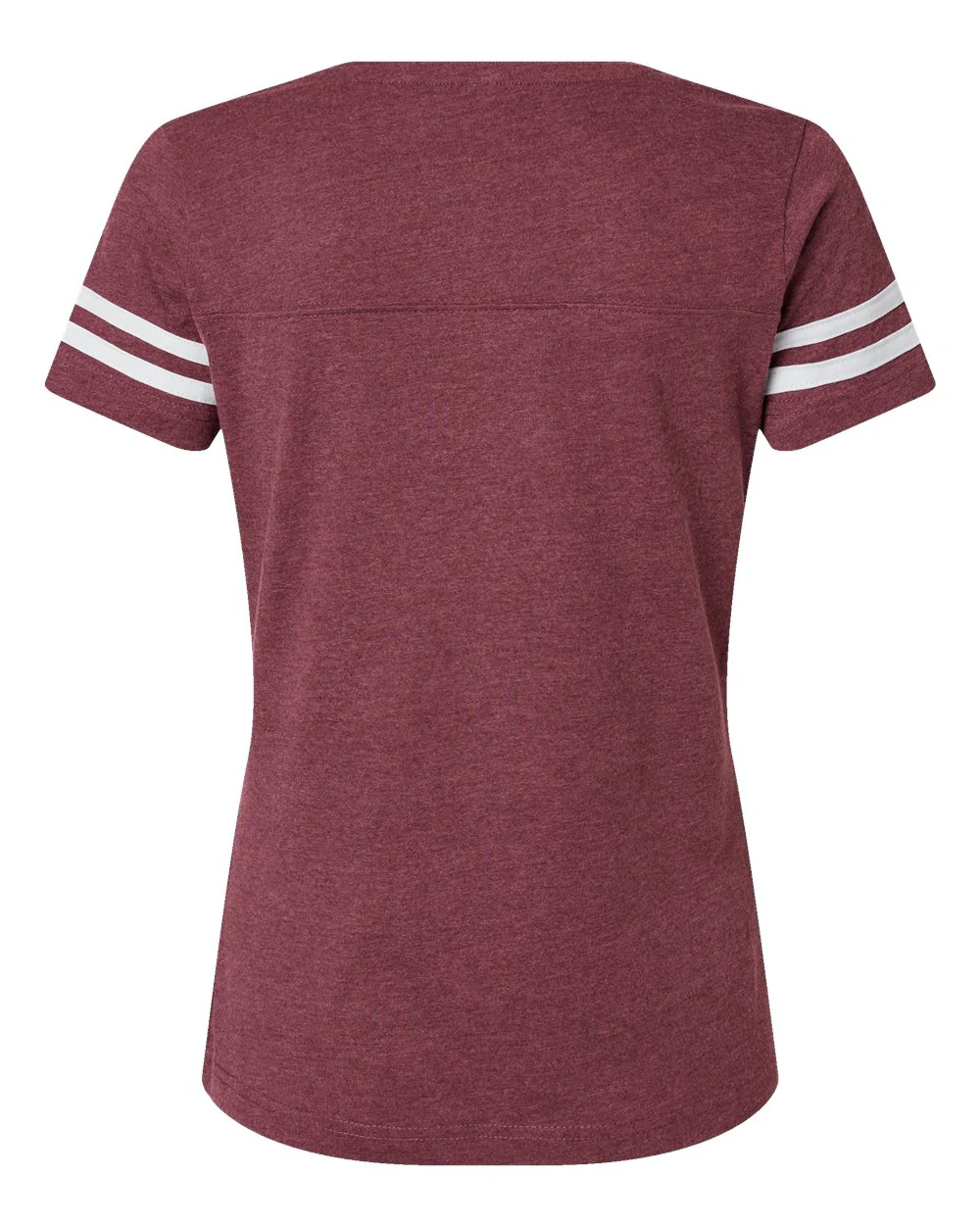 LAT-3537-Women's Football V-Neck Fine Jersey Tee - Image 9