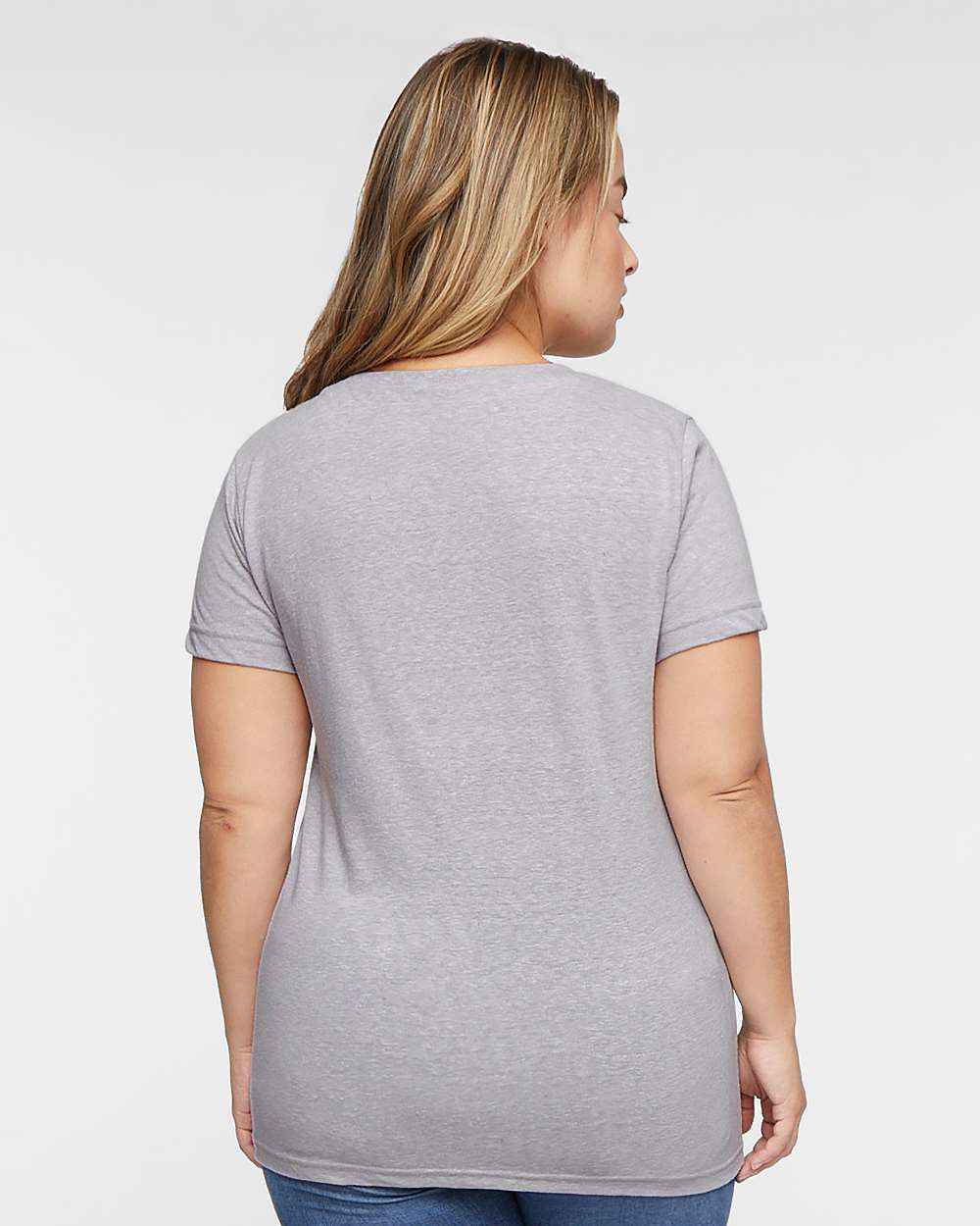 LAT-3591-Women's Harborside Mélange V-Neck Tee - Image 10