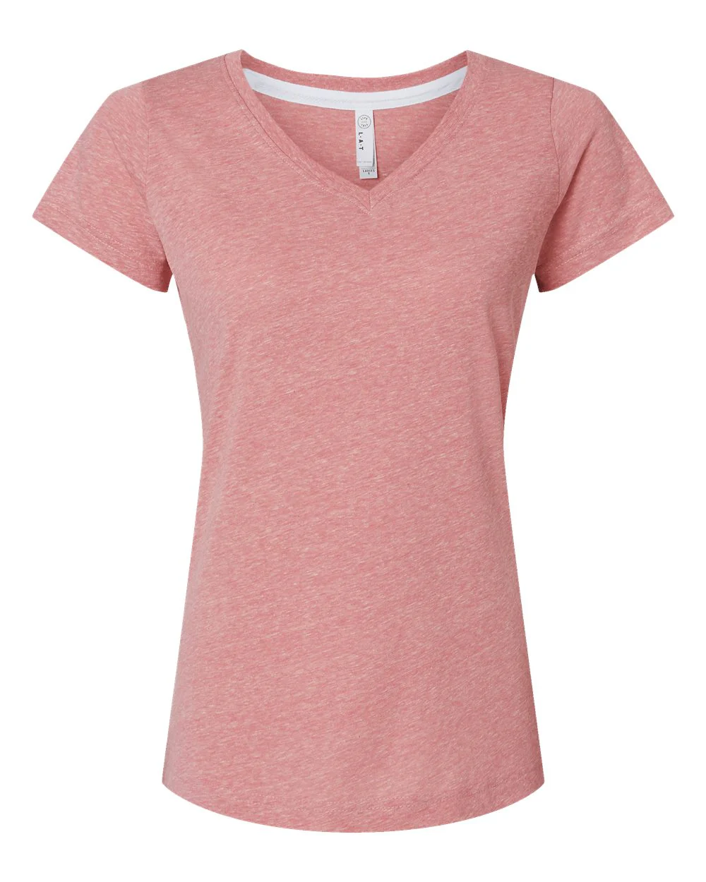 LAT-3591-Women's Harborside Mélange V-Neck Tee - Image 11
