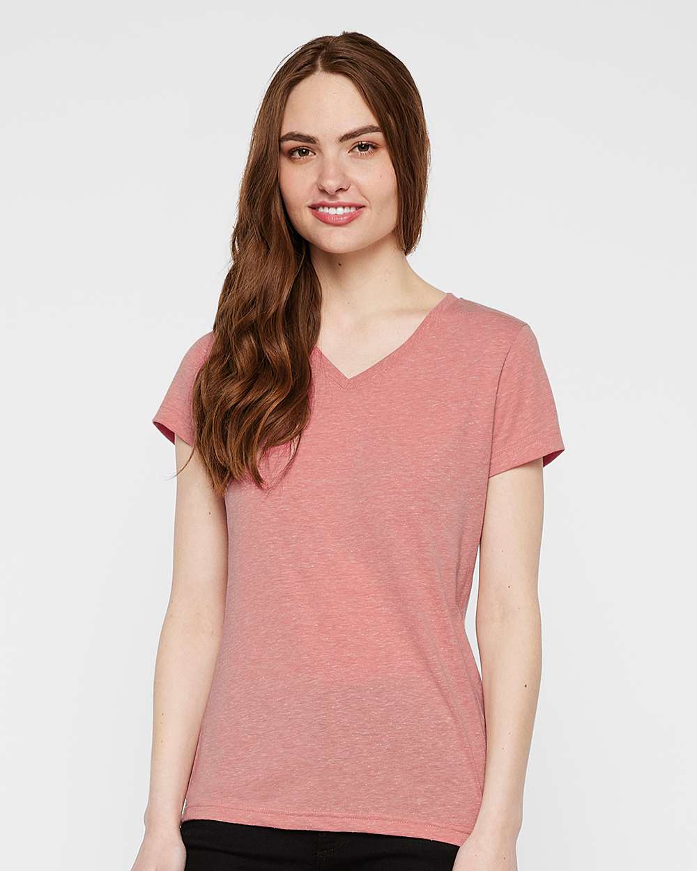LAT-3591-Women's Harborside Mélange V-Neck Tee - Image 14