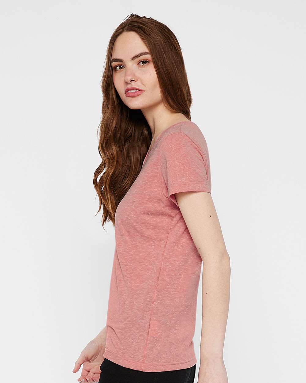 LAT-3591-Women's Harborside Mélange V-Neck Tee - Image 15