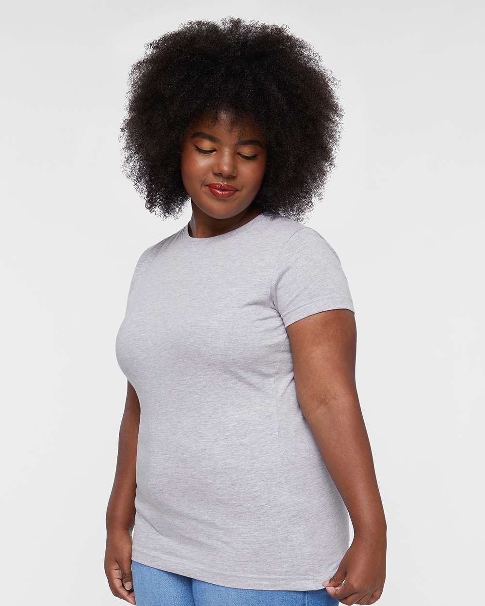 LAT-3616-Women's Fitted Fine Jersey Tee - Image 18