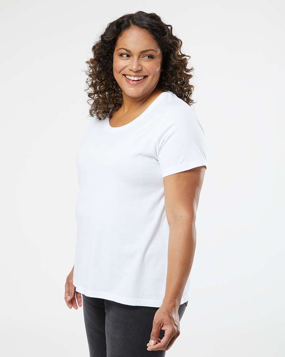 LAT-3816-Curvy Collection Women's Fine Jersey Tee - Image 12