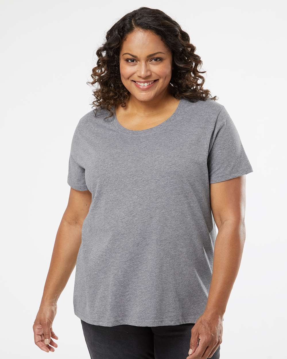 LAT-3816-Curvy Collection Women's Fine Jersey Tee - Image 17