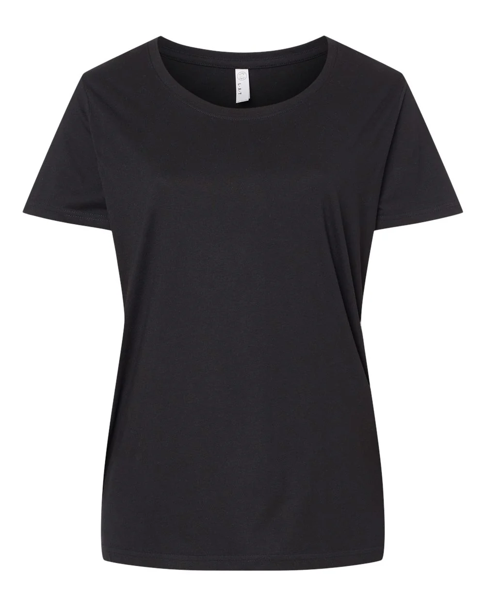 LAT-3816-Curvy Collection Women's Fine Jersey Tee - Image 2
