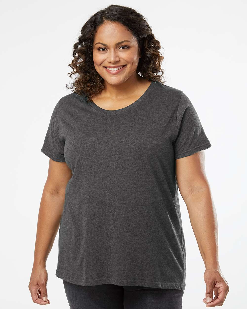 LAT-3816-Curvy Collection Women's Fine Jersey Tee - Image 23