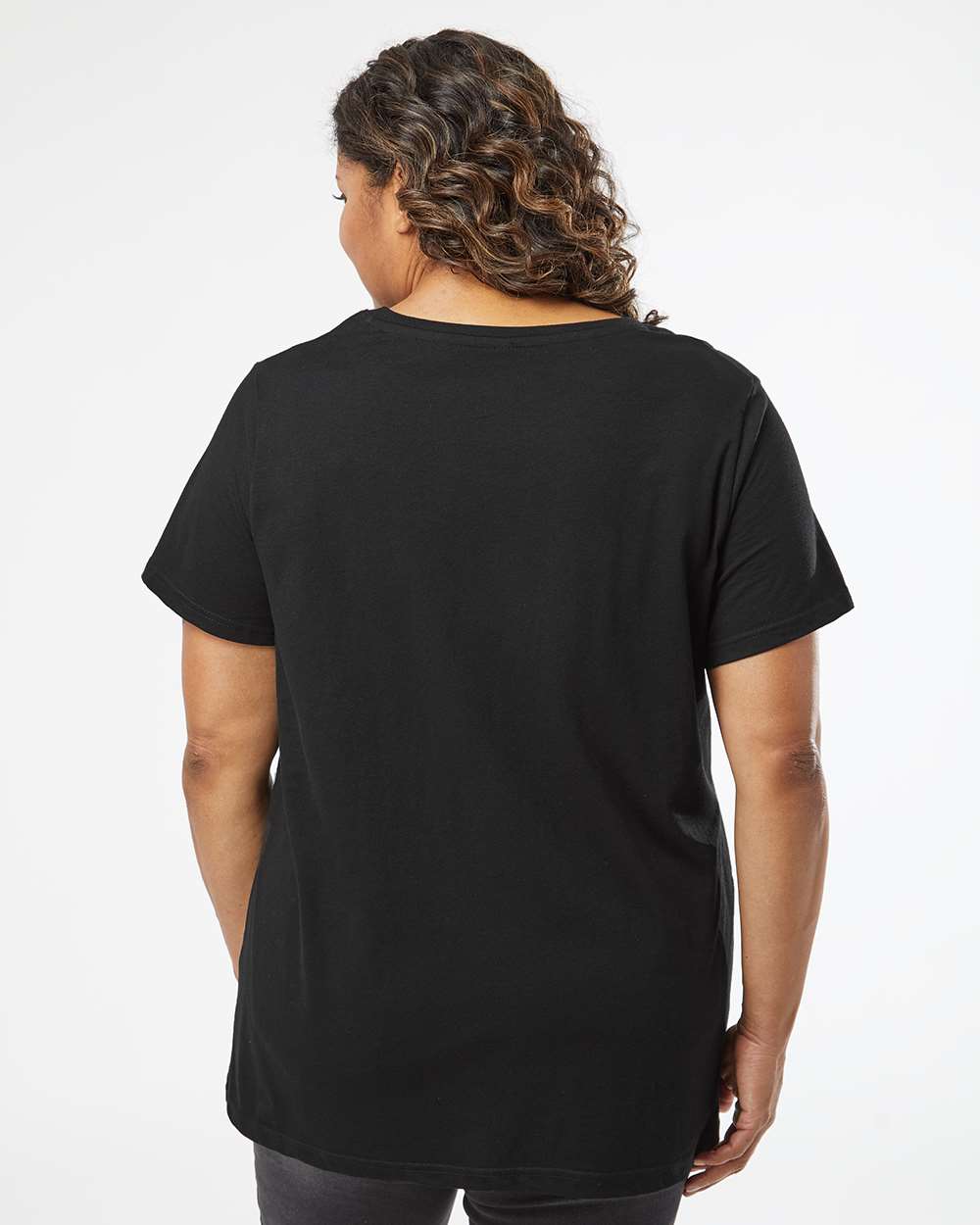 LAT-3816-Curvy Collection Women's Fine Jersey Tee - Image 7