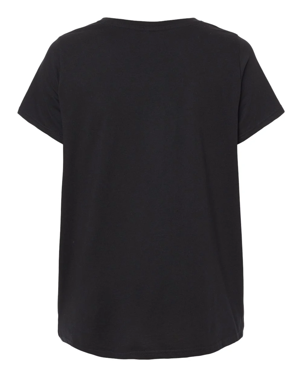 LAT-3817-Curvy Collection Women's Fine Jersey V-Neck Tee - Image 3