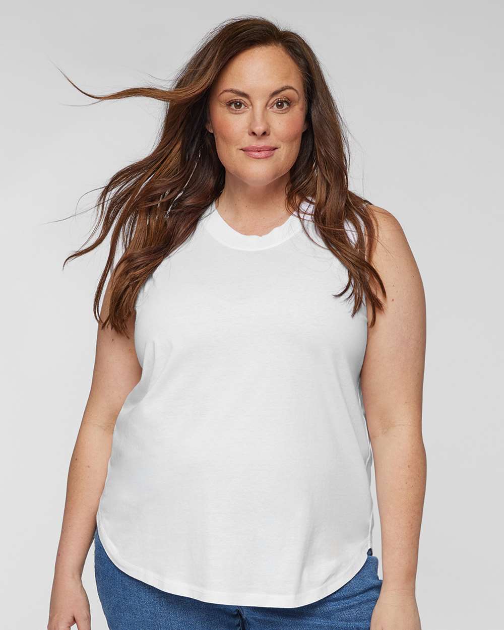 LAT-3892-Women's Curvy Relaxed Fine Jersey Tank - Image 11