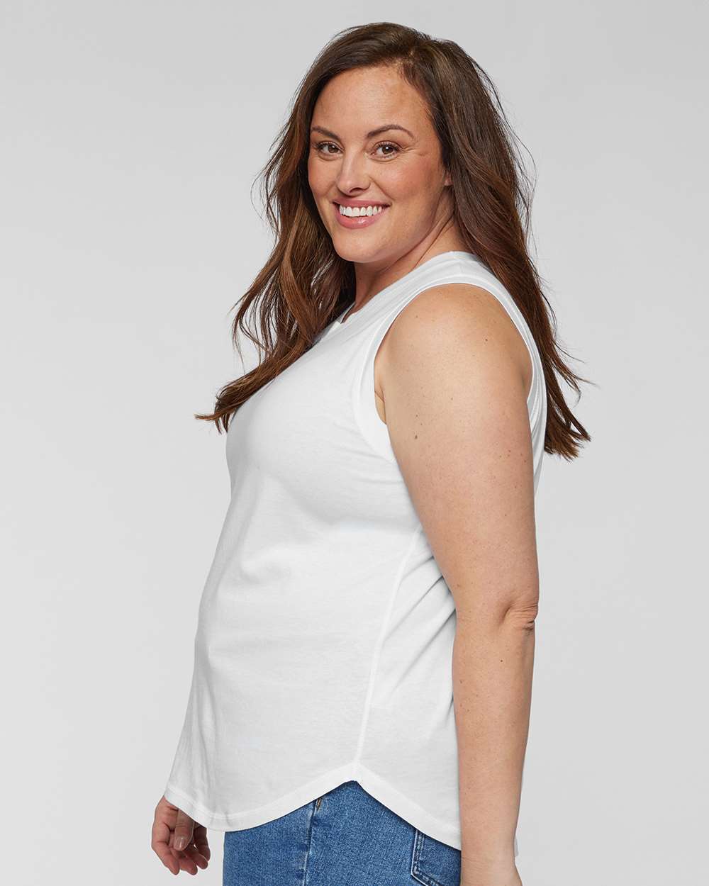LAT-3892-Women's Curvy Relaxed Fine Jersey Tank - Image 12