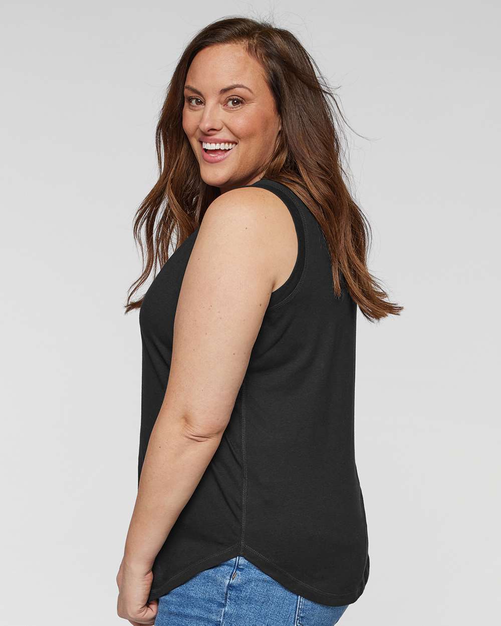 LAT-3892-Women's Curvy Relaxed Fine Jersey Tank - Image 5