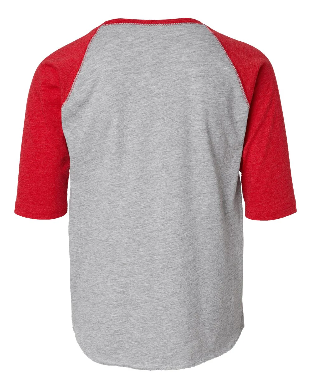 LAT-6130-Youth Baseball Fine Jersey Three-Quarter Sleeve Tee - Image 3