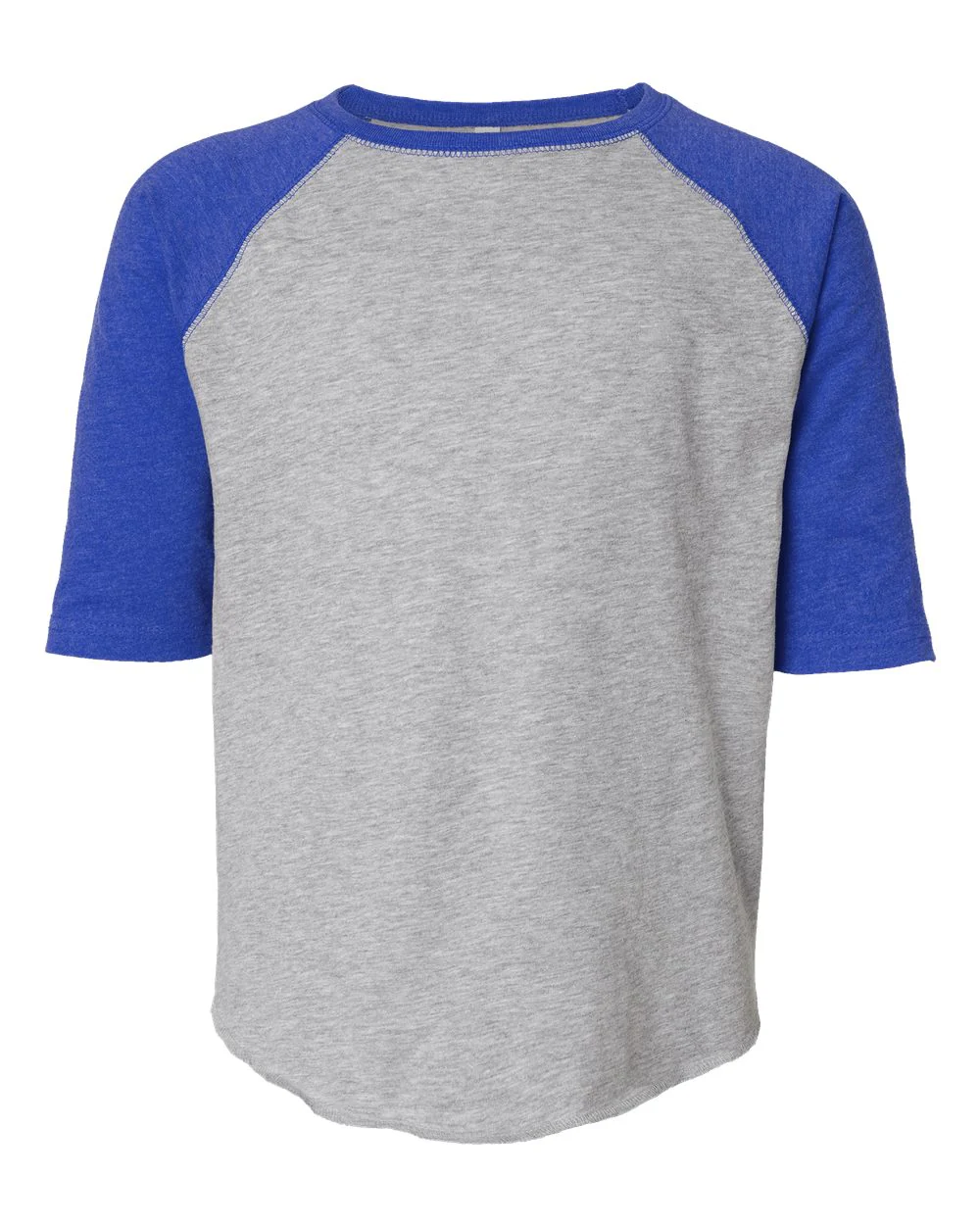 LAT-6130-Youth Baseball Fine Jersey Three-Quarter Sleeve Tee - Image 5